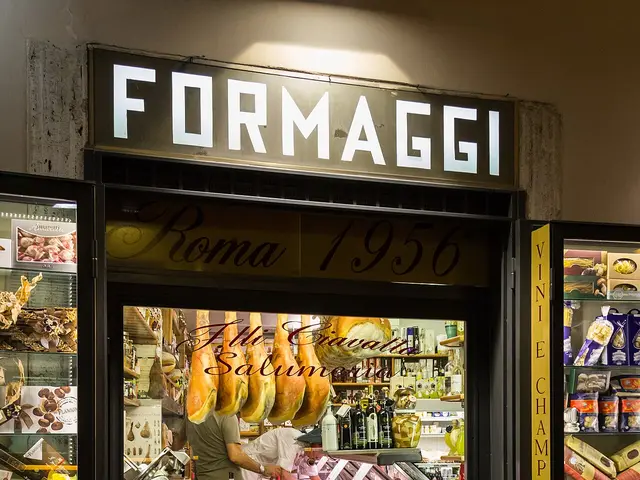 Salumeria F.lli Ciavatta, a delicatessen shop in Rome, Italy.