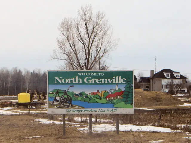 The welcome sign for the Municipality of North Grenville near Kemptville.