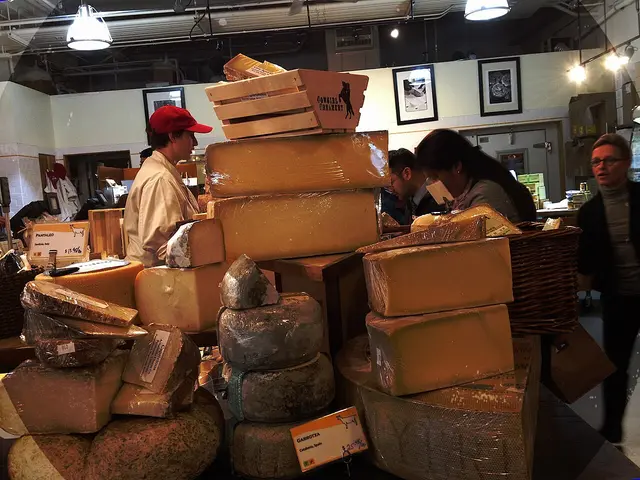 Cheese shop inside the Ferry Building in San Francisco.