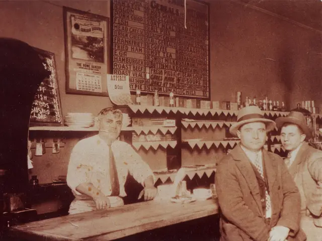 The interior counter of a small-town diner.