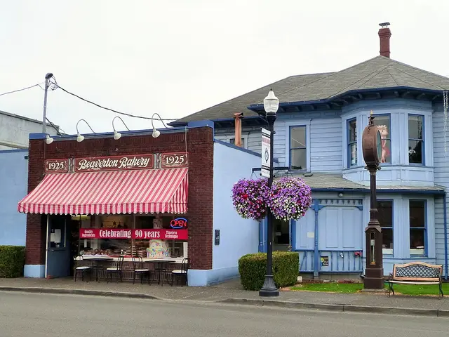 The exterior of a historic bakery building.