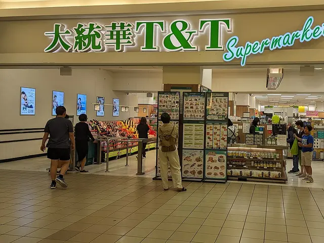 Entrance to a T&T Supermarket at Metropolis at Metrotown shopping centre in Burnaby, British Columbia.