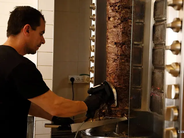 The interior of a shawarma restaurant.