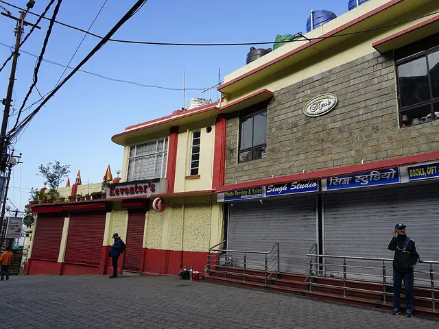 Another exterior view of the heritage Keventer's restaurant in Darjeeling, India.