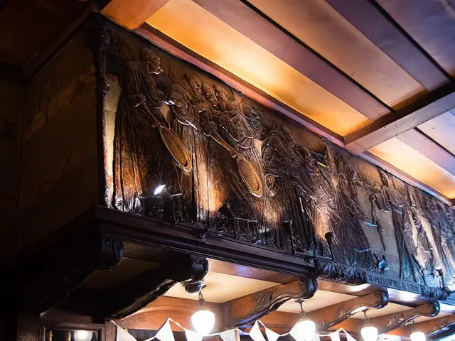 Interior dining and seating area of Brandies Pub in London, England.