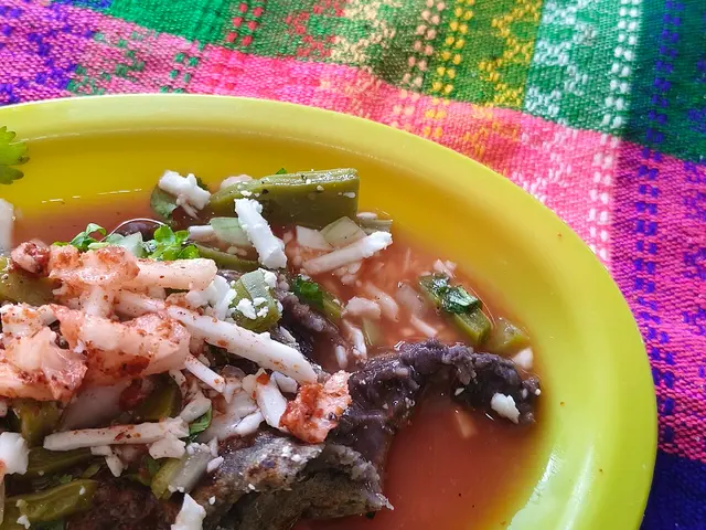 A plate of Mexican food.