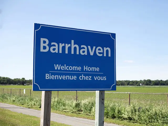 The welcome sign on Greenbank Road entering Barrhaven.