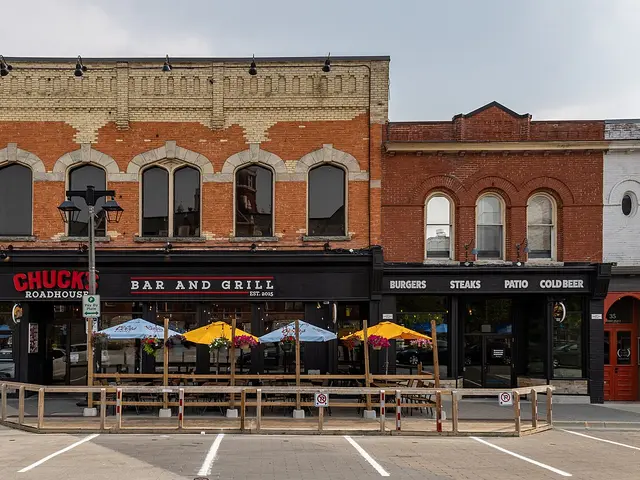 The exterior of a Chuck's Roadhouse Bar and Grill restaurant in Ontario