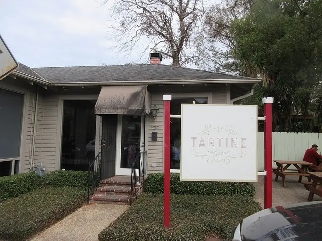 Exterior of Tartine restaurant in New Orleans, Louisiana, photographed in January 2024.
