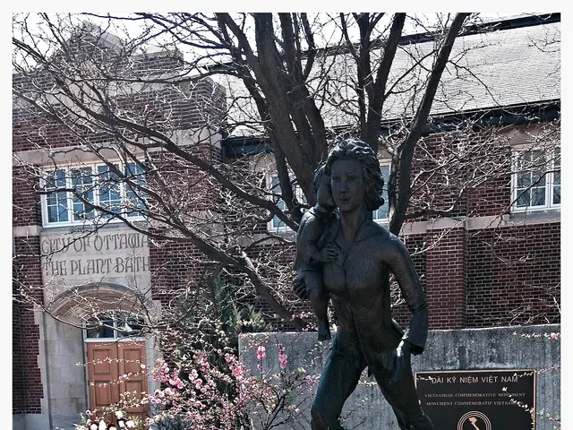 The Monument to the Asian Boat People in Ottawa's Chinatown.
