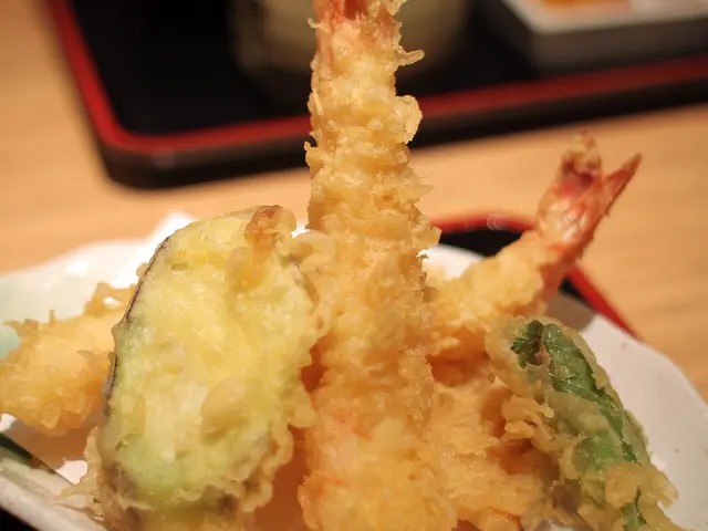 A plate of Japanese tempura.