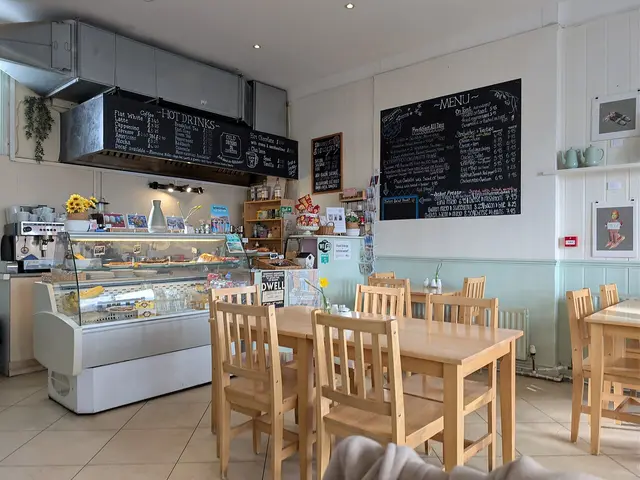 Interior of the Floral Cafe.
