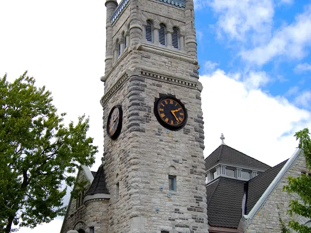 Exterior of St. Andrew's Church, a stone church building in Kingston, Ontario.