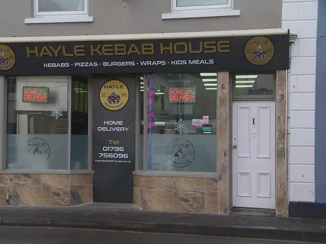 Storefront of a small-town kebab takeaway shop.
