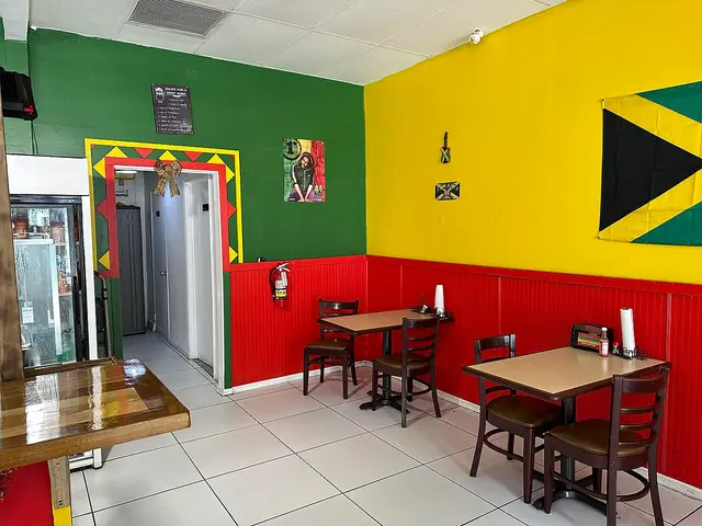 Exterior of Jamaica Corner Restaurant in downtown Miami, Florida.