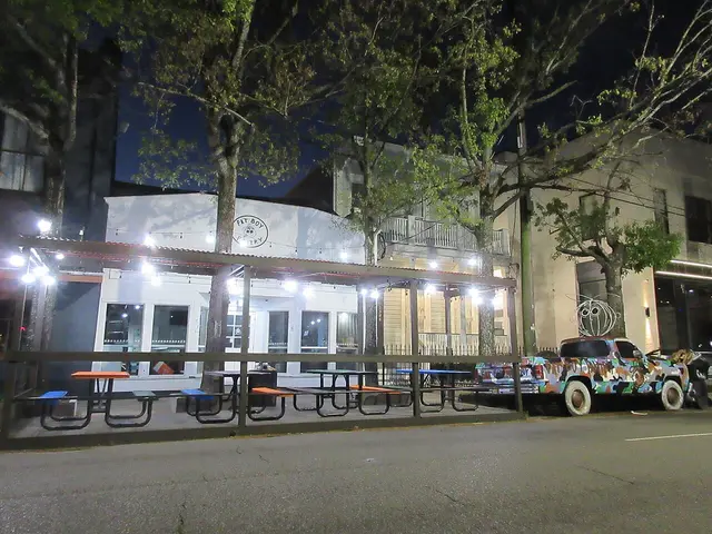 Exterior of a local sandwich shop and restaurant.
