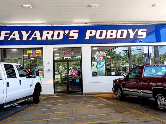 Exterior of Fayard's Poboys restaurant on the Gulf Coast.