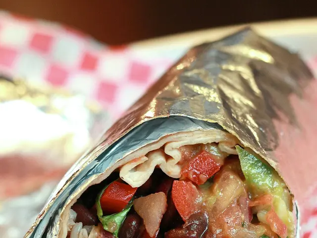 A burrito from a Mucho Burrito Fresh Mexican Grill location