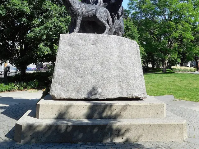 The National Aboriginal Veterans Monument in Confederation Park, Ottawa