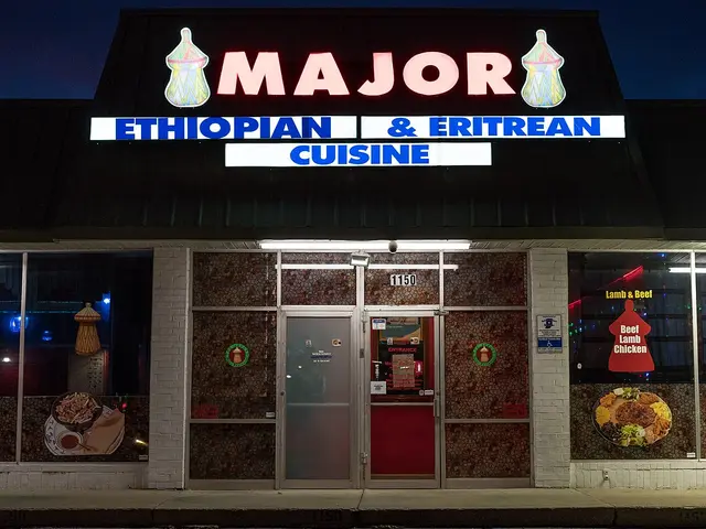 Exterior of the Major Restaurant building in Indianapolis, Indiana.