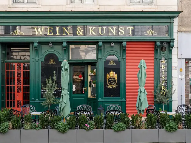 Exterior facade of a bistro-style restaurant building.