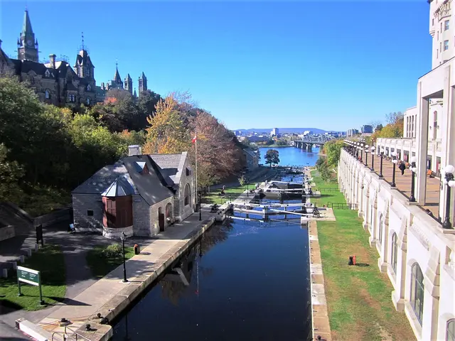 Rideau Canal Locks in downtown Ottawa