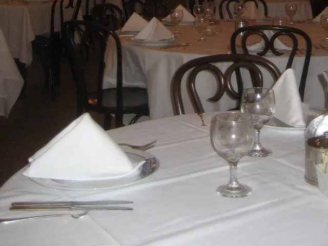 The dining room of Antoine's restaurant in New Orleans, Louisiana.