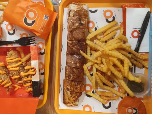 A plated meal served at a restaurant table in Istanbul.