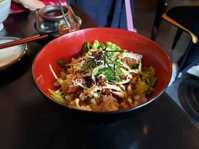 A pork chashu ramen bowl from a ramen bar.