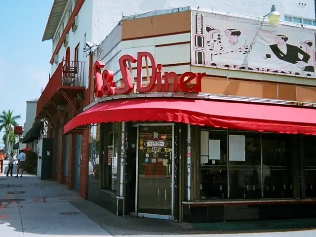 Exterior of a small independent diner restaurant.