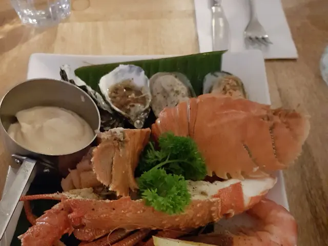 A seafood platter served at a restaurant in Brisbane.