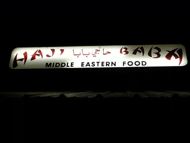 A plate of Middle Eastern food served at a restaurant in Tempe, Arizona.