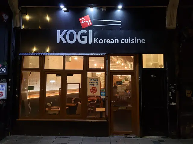 Exterior of a Korean cuisine restaurant.