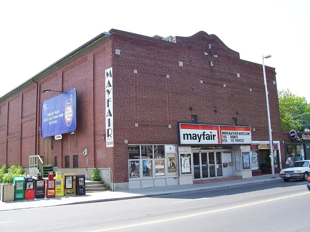 The Mayfair Theatre marquee on Bank Street in Old Ottawa South.
