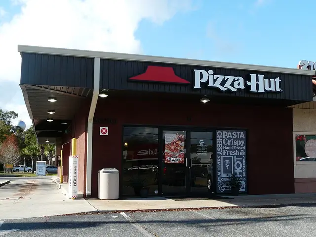 The exterior of a Pizza Hut restaurant