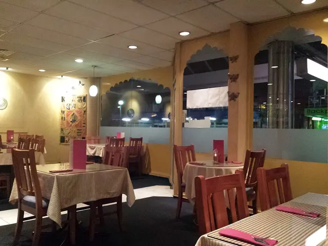 The storefront of an Indian restaurant in Hamilton, New Zealand.
