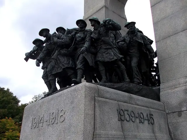 The National War Memorial in downtown Ottawa