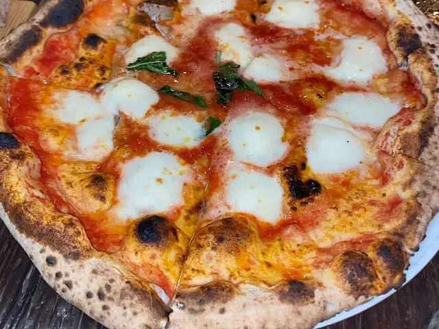 A Neapolitan-style pizza served at a restaurant in Fort Lauderdale, Florida.